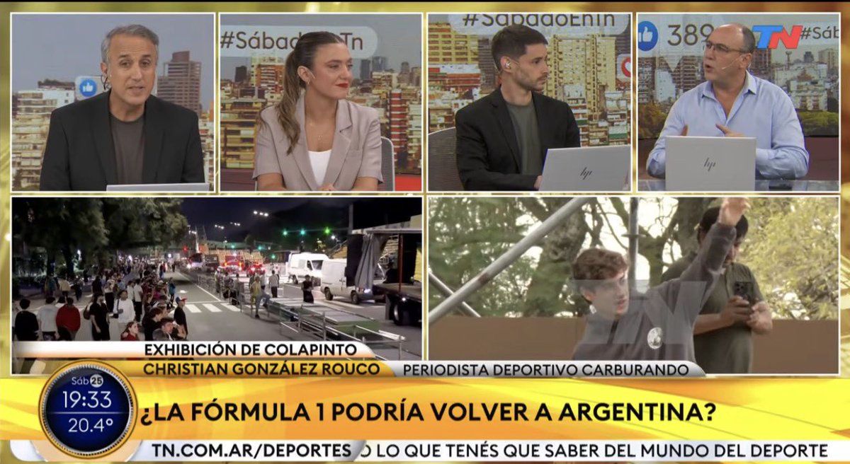 rating_politico's tweet photo. LA TARDE | ๐บ
#SabadoEnTN @todonoticias 1.9
#LaVozDeLaCalle @c5n 1.3
#MasNoticiasSabado @lanacionmas 1.2
#LoMejorDeA24 @A24COM 0.9
#CronicaNoticiasSabado @CronicaTV 0.8
#Resumen26 @canal26noticias 0.7 https://t.co/s7FkkHgldl