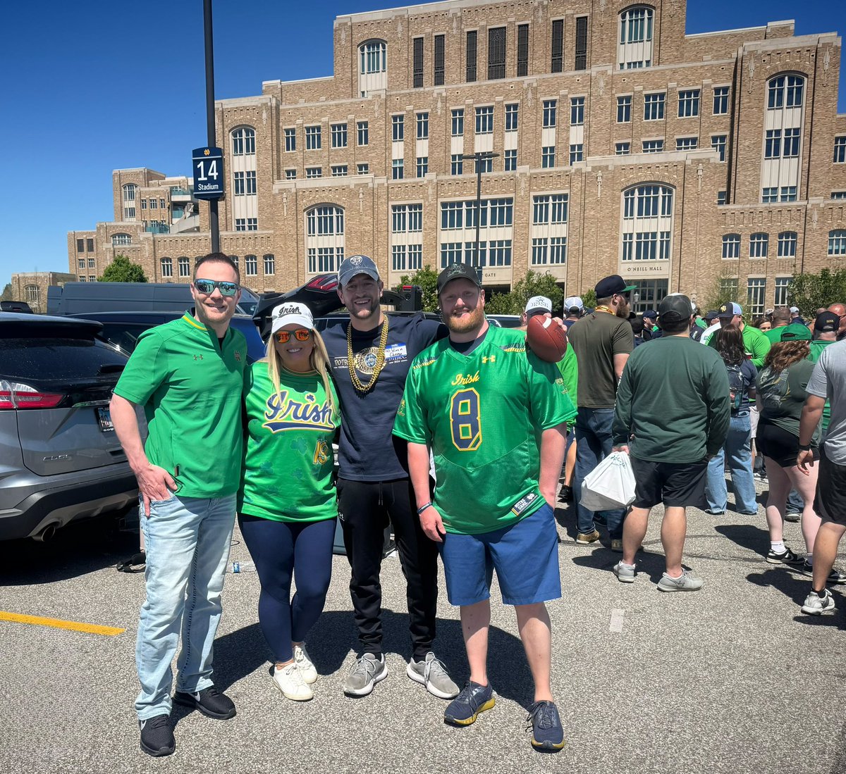zubygirl100's tweet photo. Another year, another spring game with my boys🏈
@nd_winencheese @ColtsFanatic09 @BrianFa85ND
#GoIrish☘️ #BlueGoldGame https://t.co/mTNnHE8pSH