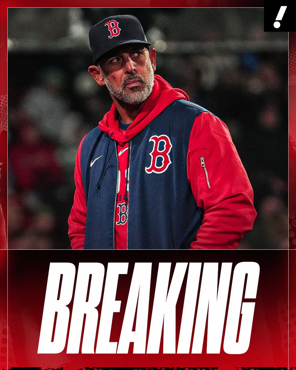 YahooSports's tweet photo. Manager Alex Cora has been fired by the Red Sox, along with hitting coach Peter Fatse, bench coach Ramon Vazquez and game-planning coach Jason Varitek, per @JeffPassan.

Boston was 10-17 and last in the AL East this season. https://t.co/TJYxEEevi4