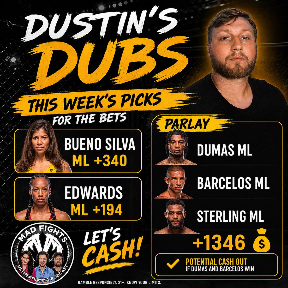 MADFights2025's tweet photo. Make sure you guys check this out before placing bets on #UFCVegas116 https://t.co/v8rqe0xRR0