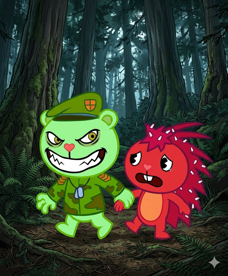 Nutgirl3A's tweet image. Fliqpy taking flaky with him in the woods happy tree friends Flippy x flaky/fliqpy x flaky #htf #happytreefriends #flippyxflaky #fliqpyxflaky #flippy #fliqpy #flaky #woods #kidnap #mondomedia #kidnapping