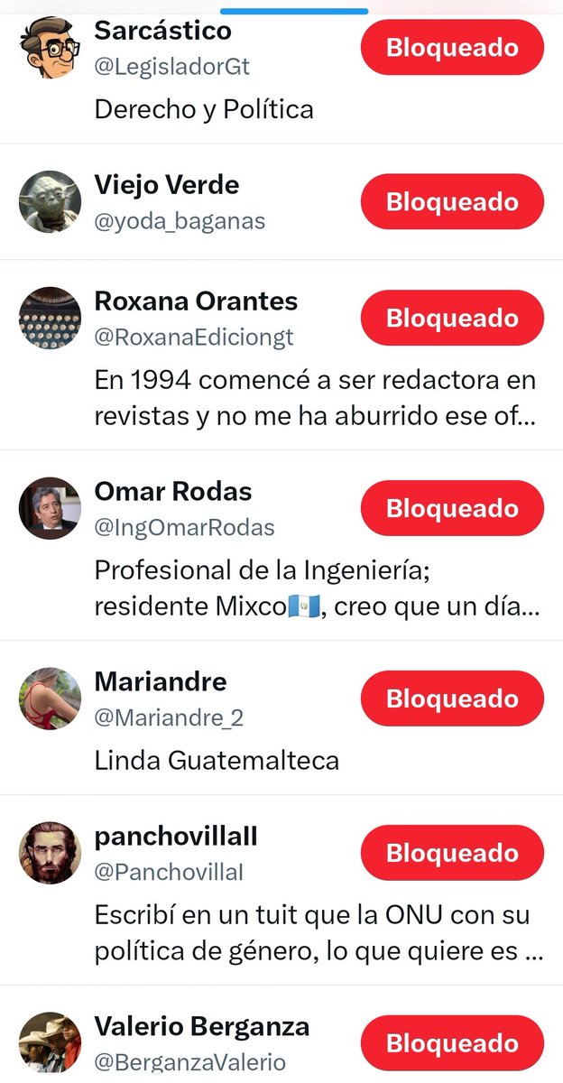 Las cuentas que siguen y a las cuales sigue yes master, la mayoría las tengo bloqueadas. No me interesan lo que publican, menos interactuar y hacerlos crecer en seguidores. Sería bueno que ustedes sean selectivos, porque considero que a su casa no dejan entrar a delincuentes.