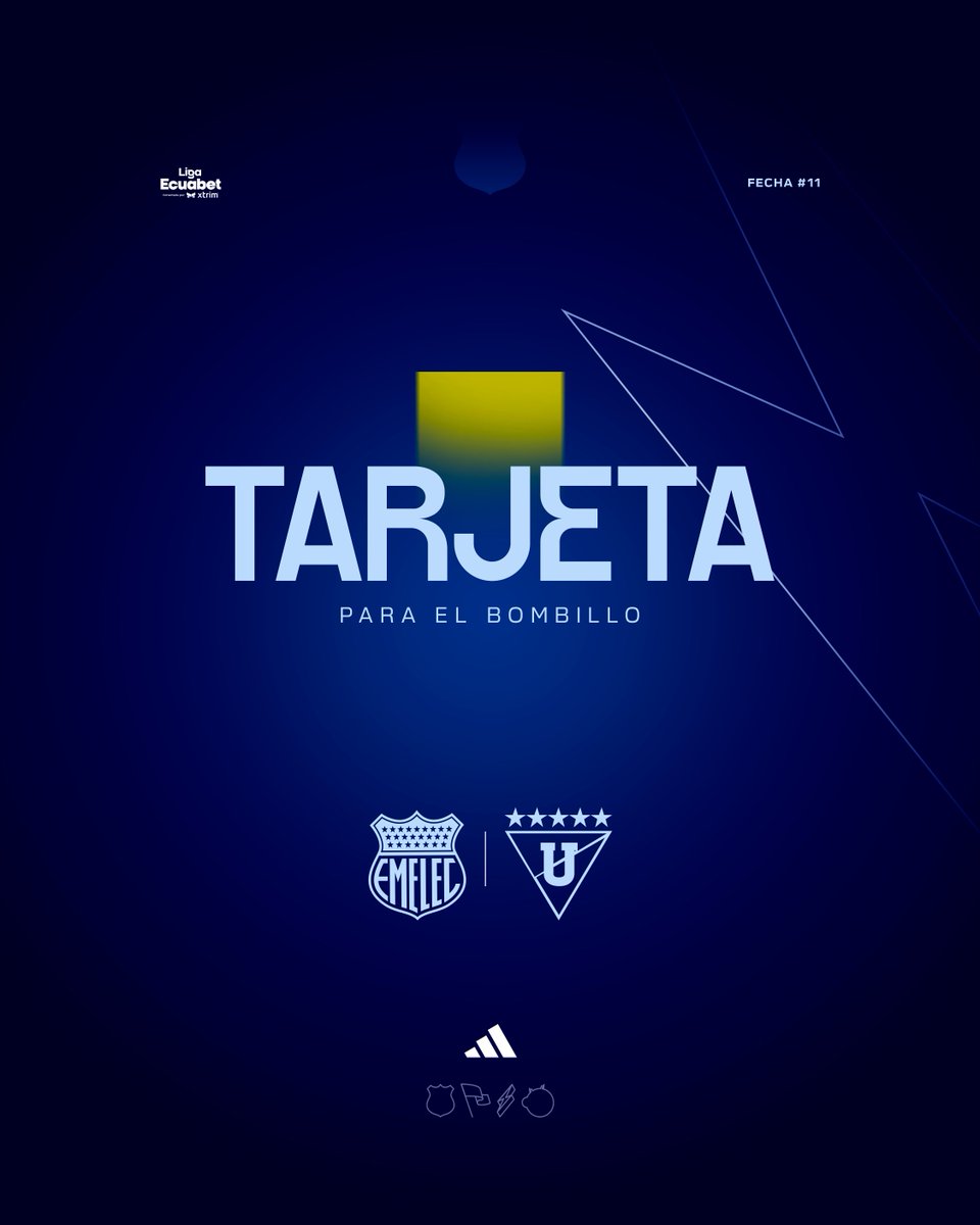 CSEmelec's tweet photo. ⌚️ 53’ | 2T
🟨⚠️ Tarjeta amarilla
16 Quintero
#CSExLDU 0-0
#VolviendoASerEmelec #LigaEcuabet #MesDelEmelecismo https://t.co/vCXrccM0VD