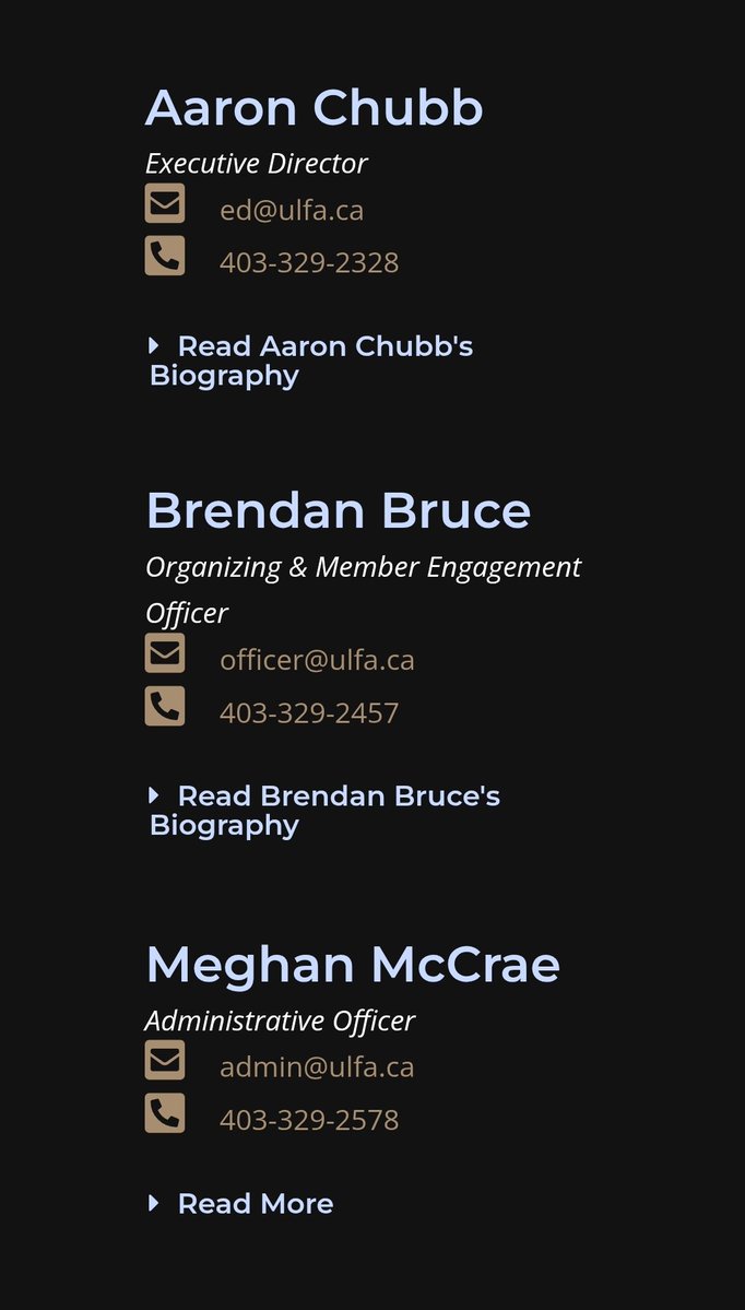 <a href="/DreaHumphrey/">Drea Humphrey</a> <a href="/FrancesWiddows1/">Frances Widdowson</a> This is important to note about <a href="/ULFAssociation/">ULFA</a>. The union is straight out of order, and Frances should sue them into oblivion ... PLEASE !!! 🙏