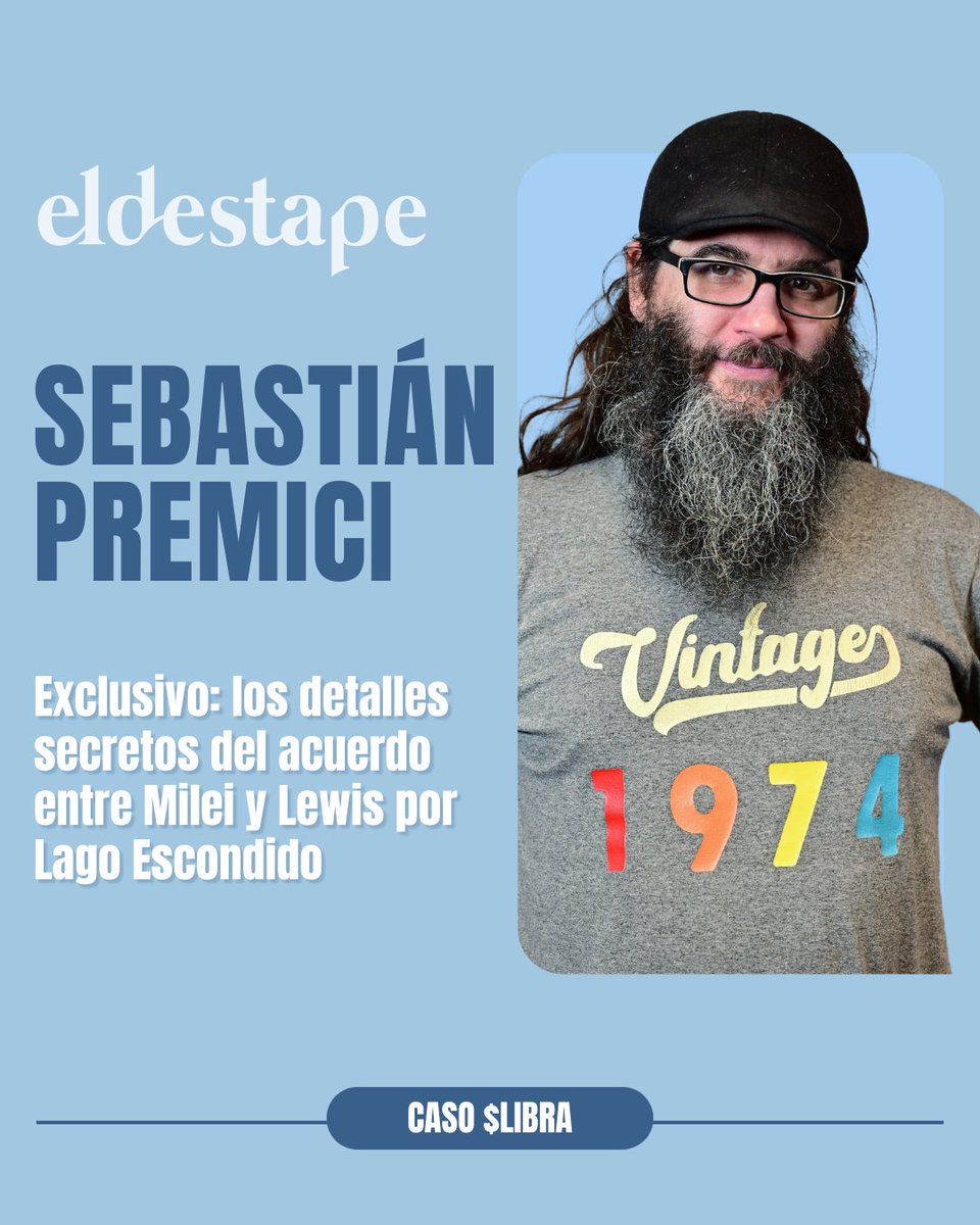 El Destape accedió al acuerdo de conciliación firmado entre Lewis y la administración Milei para ponerle fin a un litigio iniciado por el Estado en 2023 ⚠️

👉Leé la nota completa de <a href="/spremici/">Sebastián Premici</a> en eldestapeweb.com/economia/exclu…