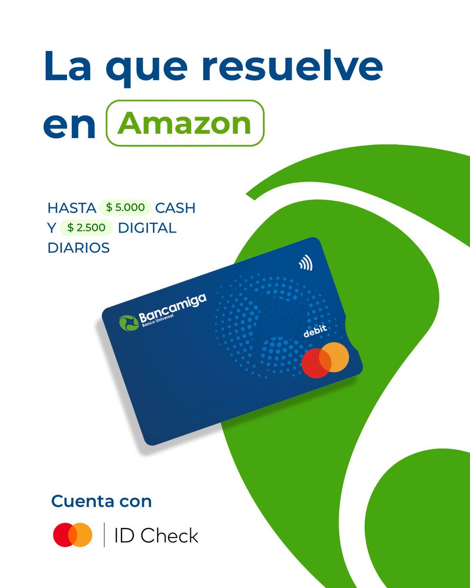 NebulaVzla's tweet image. 💳 La Tarjeta de Débito Bancamiga es la más fiable para comprar en #Amazon 💯

✅ A diferencia de la competencia, posee ID Check / 3D Secure, un mecanismo de verificación que exige Amazon para validar los pedidos.

🔍 Amazon suele cancelar los pedidos con tarjetas que no poseen