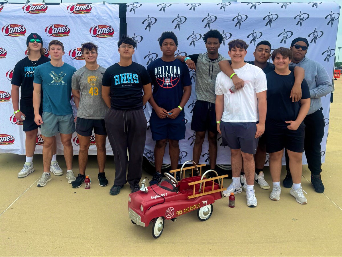 RockHill_FB's tweet photo. 𝟐𝟎𝟐𝟔 𝐏𝐈𝐒𝐃 𝐅𝐢𝐫𝐞 𝐓𝐫𝐮𝐜𝐤 𝐏𝐮𝐥𝐥 🚒

Blue Hawks participated in the Prosper ISD Firetruck Pull this morning! The Propser community came together to support our @prosper_special department in this great event! 

#LEO https://t.co/rWRuNc3k5Q