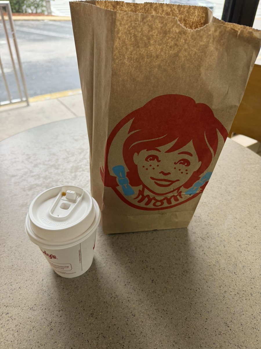 Breakfast and a cup of coffee from <a href="/Wendys/">Wendy’s</a> where’s the beef?!