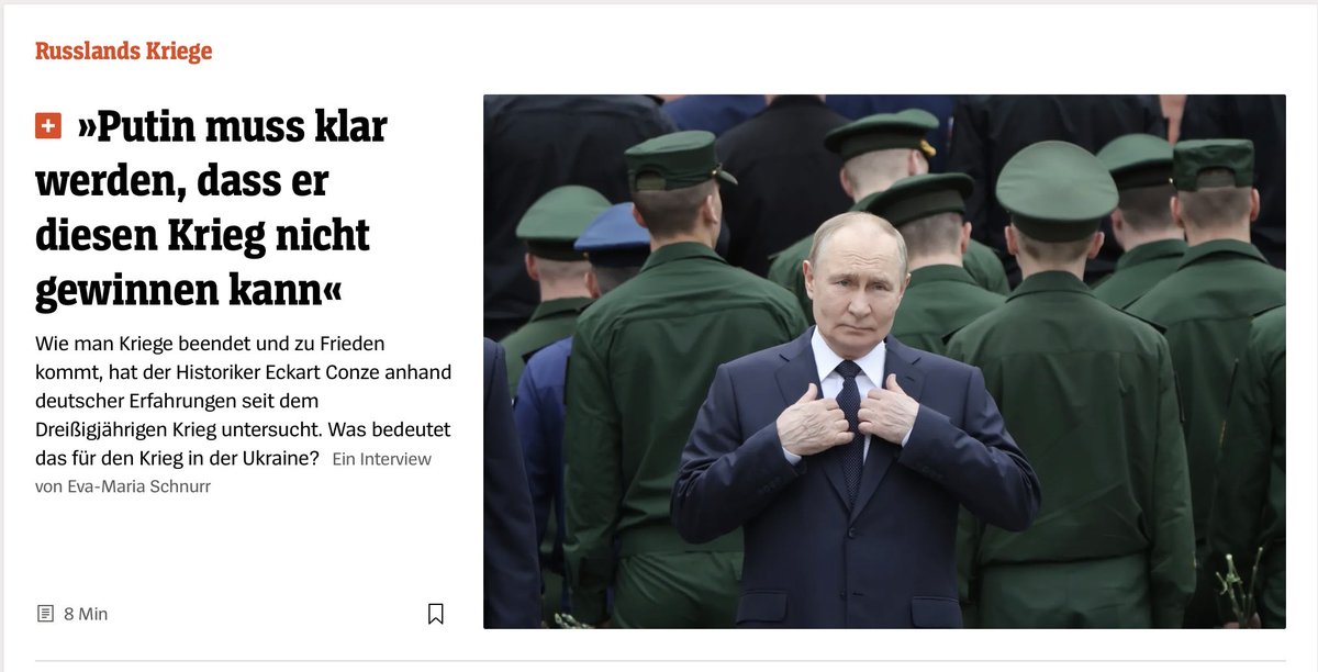 Ich lese ständig: Putin muss klar werden, dass er diesen Krieg nicht gewinnen kann.

Ehrlich gesagt: Das ist die falsche Perspektive.

Nicht ihm muss es klar werden.
Sondern uns in Europa.

Denn wenn wir wirklich glauben, dass Russland nicht gewinnen darf, dann müssten wir längst