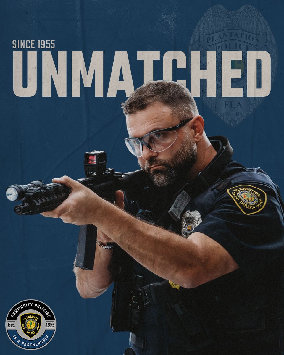 PlantationPD's tweet image. From the range to the street, preparation defines everything. This is where you become UNMATCHED.

Join our Team at plantation.org/government/dep…

#Unmatched #JoinOurTeam #teamPPD