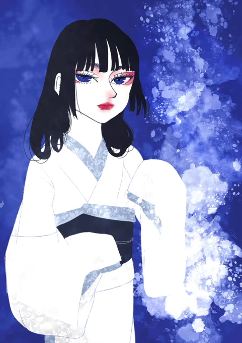 最近ズ! #和風イラスト #和ゴシック #イラスト