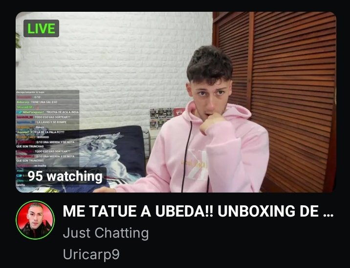 AlAnguloViejo's tweet photo. @Uricarp91218 tenía ganas de ver tu directo pero estás re puto https://t.co/DlgLGQE2vk