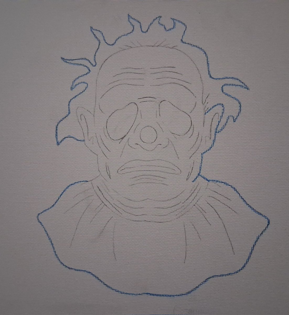 DeadGoth6's tweet photo. DEADGOTH: Wrinkles The Clown I Thank You So Much For Liking My Artwork Of You. You Have Be Always Been My Favorite Scary Clown But I Ain't Afraid Of You. STAY TUNED FOR FANART OF WRINKLES THE CLOWN GLOWING IN THE DARK PAINT BLUE. 🎨 🖌🤡 https://t.co/jFv6ugQS7c