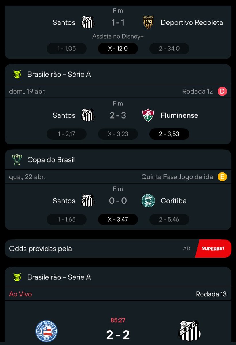 O Santos ainda me mata tweet media