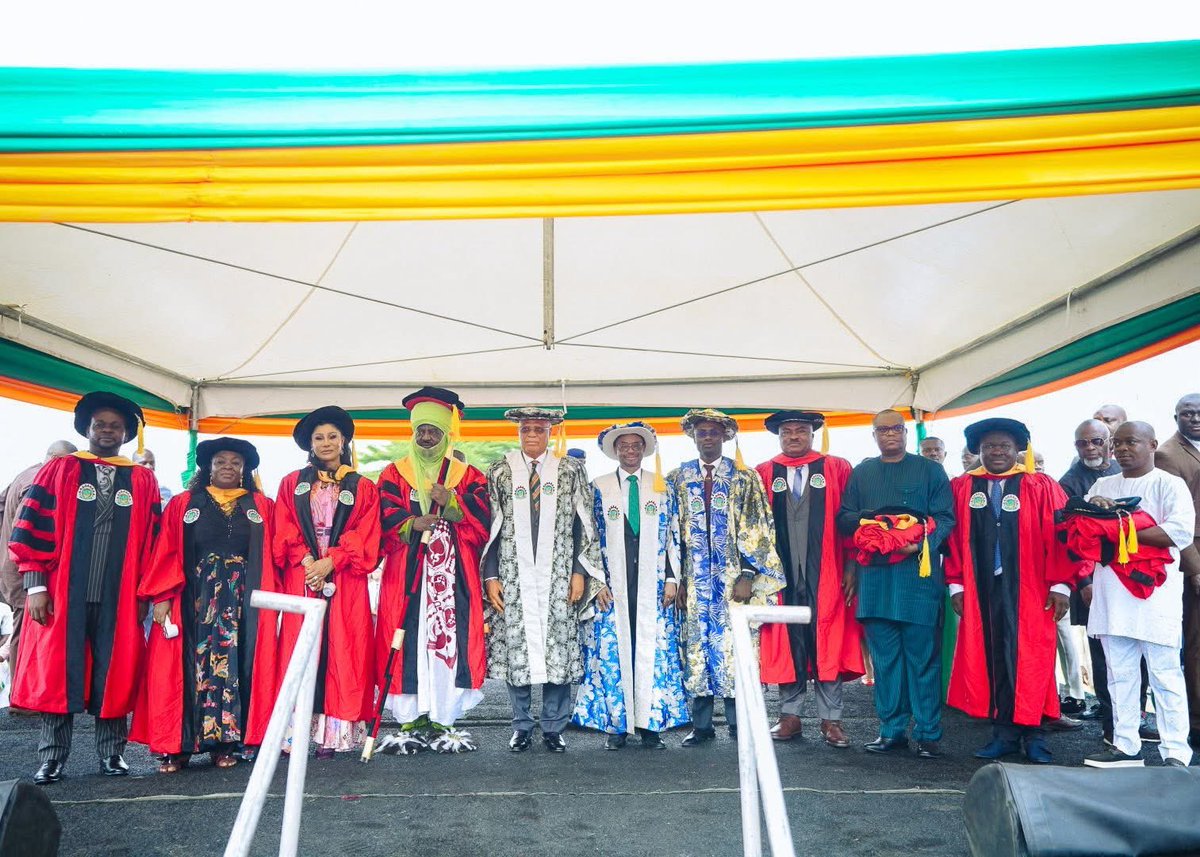 _PastorUmoEno's tweet photo. I joined the Akwa Ibom State University community at its Combined Convocation Ceremony in Ikot Akpaden, Mkpat Enin.

I congratulate the graduands on their success and charge them to be innovative, think differently, and embrace entrepreneurship. The world rewards those who dare to dream and create solutions.

I commend the Vice Chancellor, Prof. Oto-Abasi Akpan, and the university leadership for their progress in positioning AKSU among the leading universities in the South-South.

As a government, we remain committed to preparing our young people for the future through quality education, ICT, creativity, and enterprise.

Congratulations once again to all graduands.