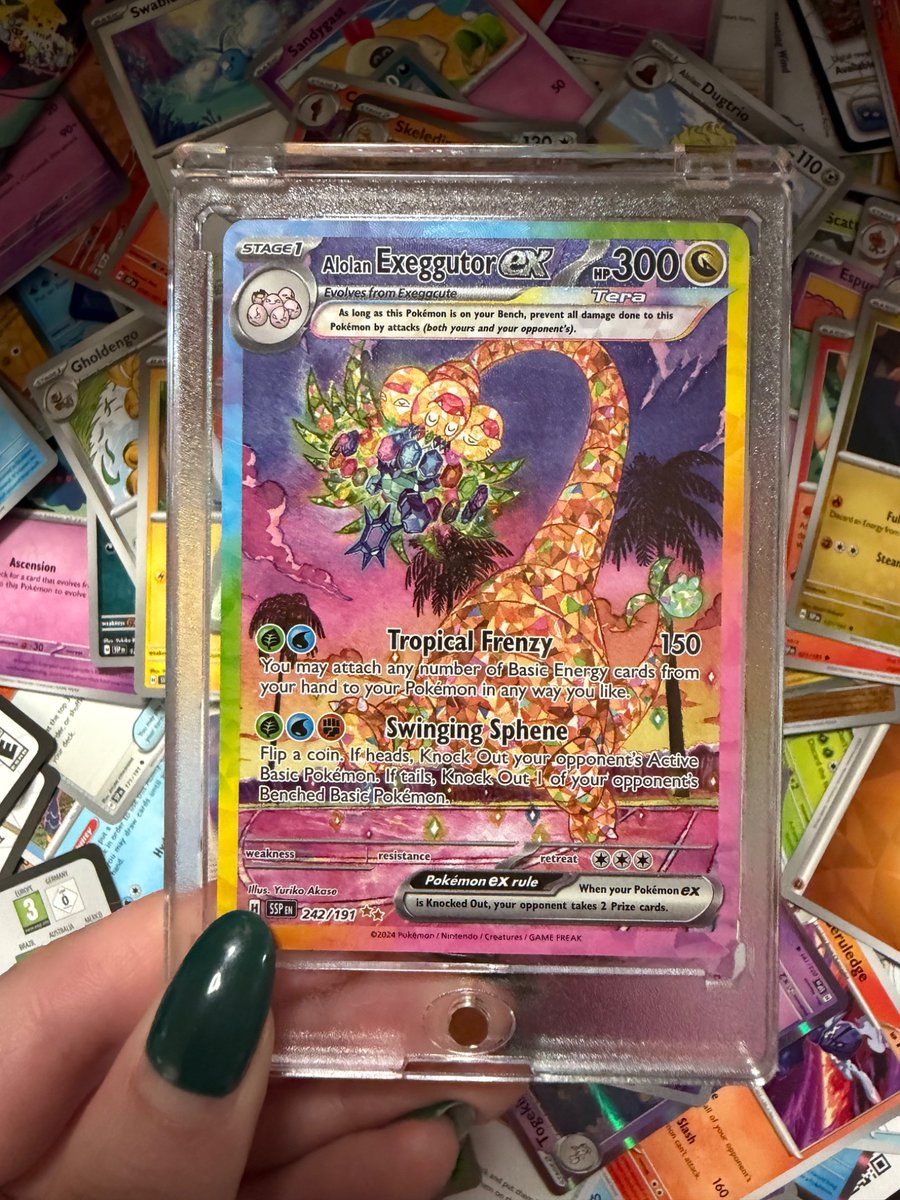 embcapital's tweet image. Today’s Surging Sparks Mega Booster (36 packs) didn’t disappoint 🔥⚡️Some solid hits pulled… and still hunting that ONE card like always 😂

#PokemonCards #PokemonTcg #SurgingSparks #PokemonPulls #CardCollector #TCGCommunity #PokemonTrade #SealedProduct #Pokemart