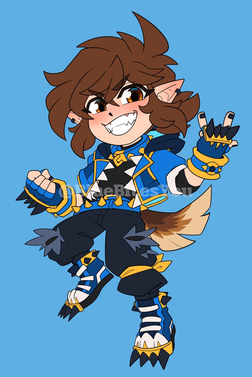 bluebitesyou's tweet photo. New face, same dog! I am coming back with a brand new design for myself! Here is the chibi of it!

Bark me your favorite part of the new look!

⭐️{ #bluebitesyouart |#realartist | #chibi} https://t.co/IRIOg2ijwj