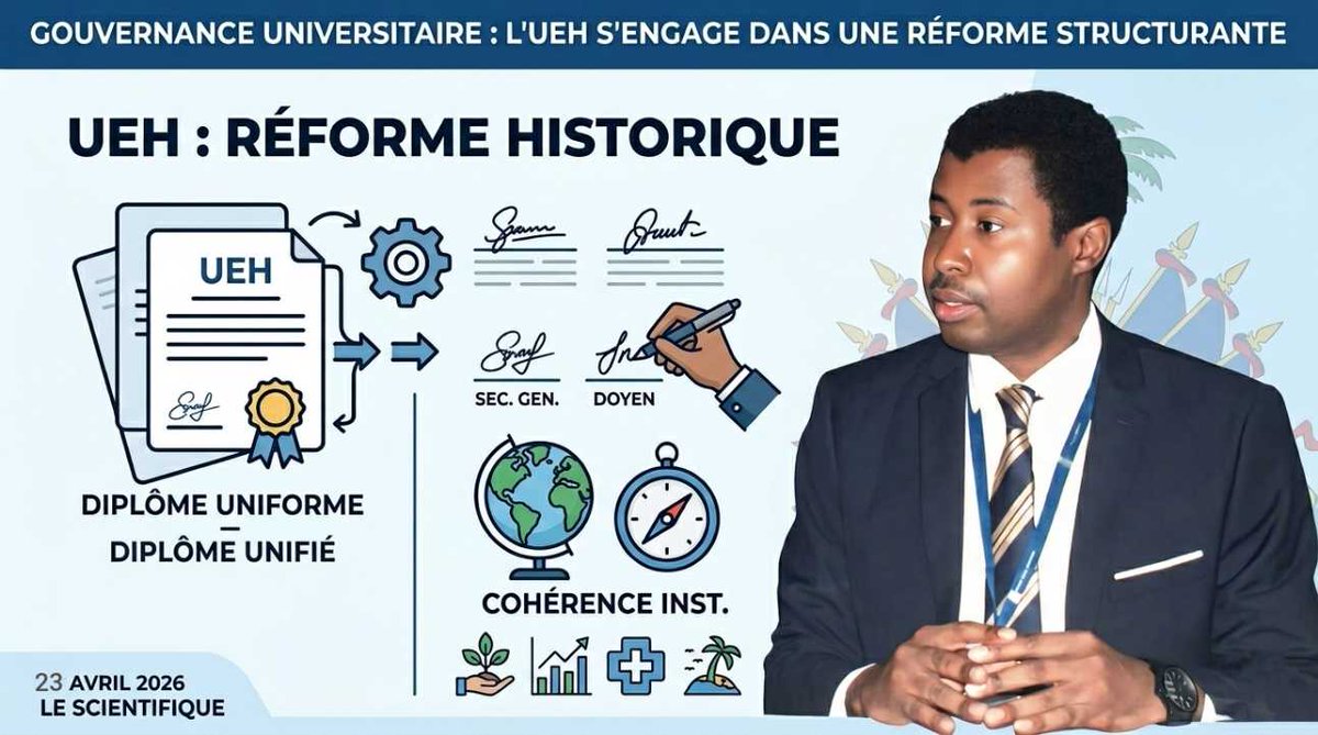 lescientifiq's tweet photo. Gouvernance universitaire : L’UEH s’engage dans une réforme structurante en 2026
https://t.co/bSC7mZ1ez8 https://t.co/JTI26F8xi0