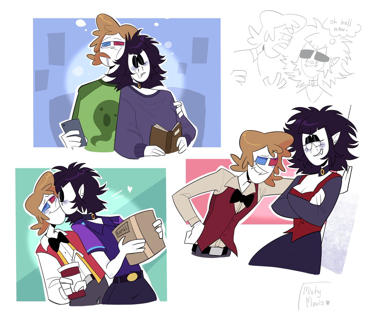 MistyMavis_'s tweet image. Commission for @mothsballsoup ✨️🦇
#comission #spookymonth #spookymonthfanart