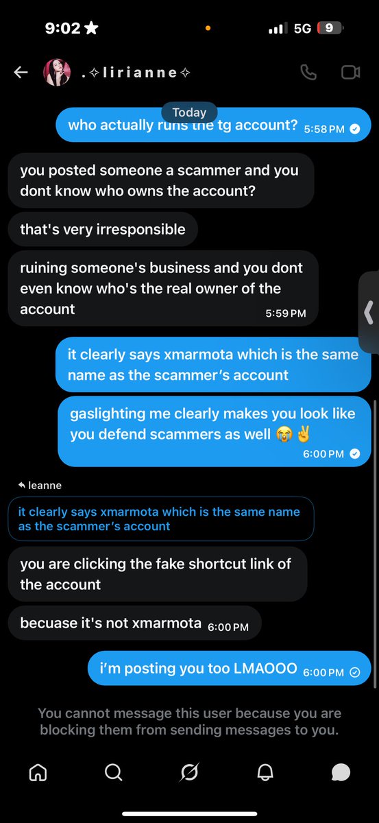 leannepgem's tweet photo. @do11yneptune @xxmarmootaaxxx @farrieezx_bckup @dvilwearschanel ETO PA ISANG ACC NIYA PADAGDAG NA LANG @liriennesl

 “you’re sabotaging their business” 😭✌️ business na pala ang mangscam? OH ETO SAKSAK MO SA BAGA MO RESIBO https://t.co/PpBxaSRZuN