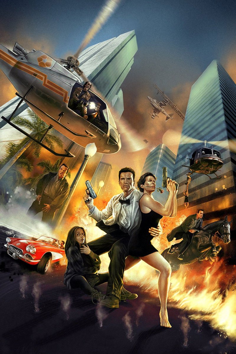 cimerians's tweet image. True Lies alt poster by Dave Merrell (2020)
#90s #movies