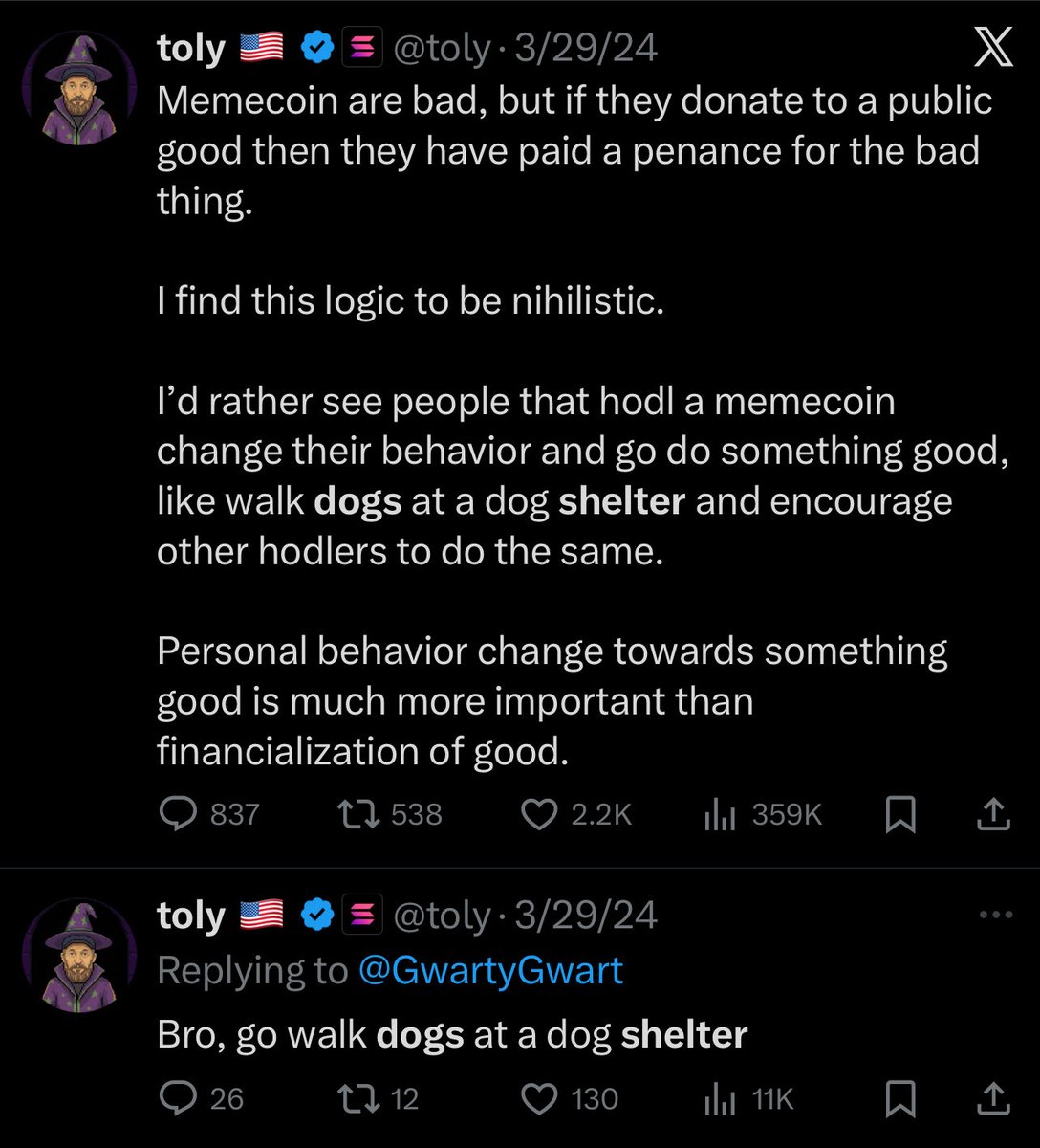 AdaTolysDog's tweet photo. @JLKHatesYou There’s actually one kind he specially wants to see and has posted about for years. 

@adaonsolanacto has been working hard for 4 months bringing his vision to life. 

$ADA skDGuSDyKYGbYTWnMCNcPeDd4vHUxAsMNVVxxUfpump

https://t.co/WrV5A4VDvT https://t.co/gNRyz9O6P5