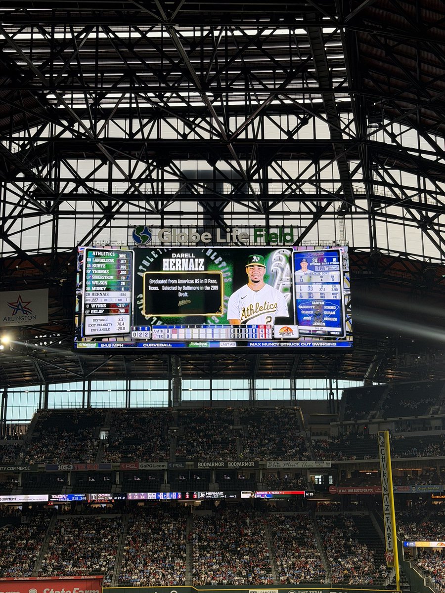AmericasBlazers's tweet photo. #TheAmericasBoys very own @Darellbaseball2 gets the game going putting the #Athletics on the board! https://t.co/auU3zVgPPl