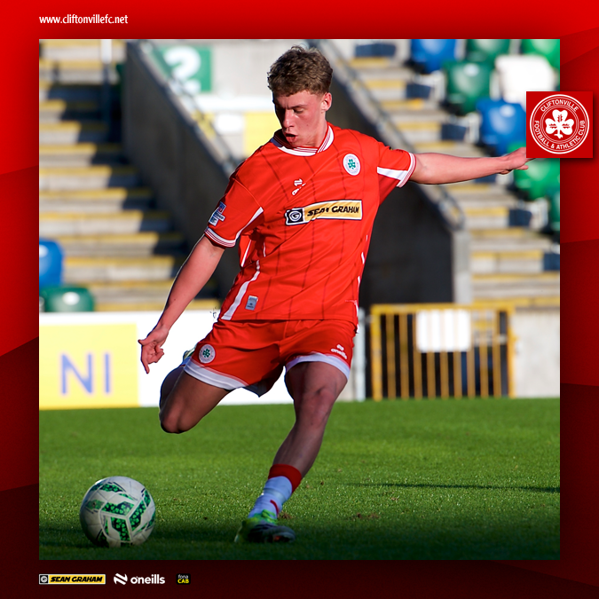 cliftonvillefc's tweet photo. ☘️ Another week, another Academy talent makes his Cliftonville debut, with David Green yesterday becoming our latest young star to savour Premiership action. https://t.co/KFbE0XY4p8