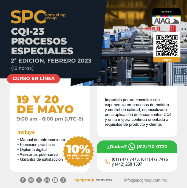 SPC_MEX's tweet image. El conocimiento marca la diferencia en la toma de decisiones 💡

Consulta todos nuestros cursos disponibles:
👉 spcgroup.com.mx/calendario/

Más información:
📨 info@spcgroup.com.mx
📲 wa.me/5218121100720

#Calidad #Procesos #MejoraContinua #Capacitación #Consultoría #spcgroup