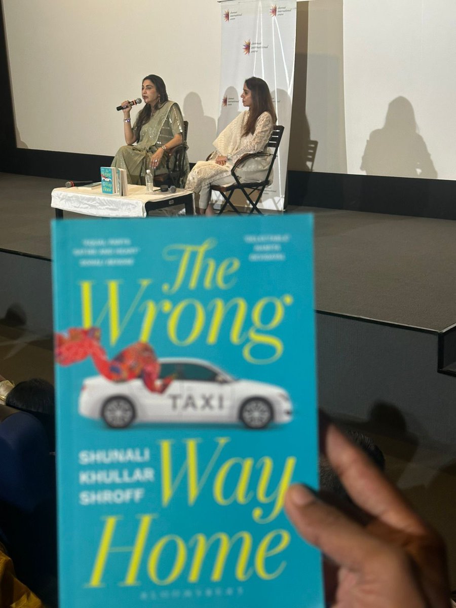 CIC_Chennai's tweet photo. The Wrong Way Home

A sharp take on ambition, relevance, and reinvention in an image-driven world.

Witty, candid conversation with @shunalishroff &amp; @PunjabiMami — kept the audience hooked till the end.

#CICChennai #BookDiscussion https://t.co/StlYFkzUGa