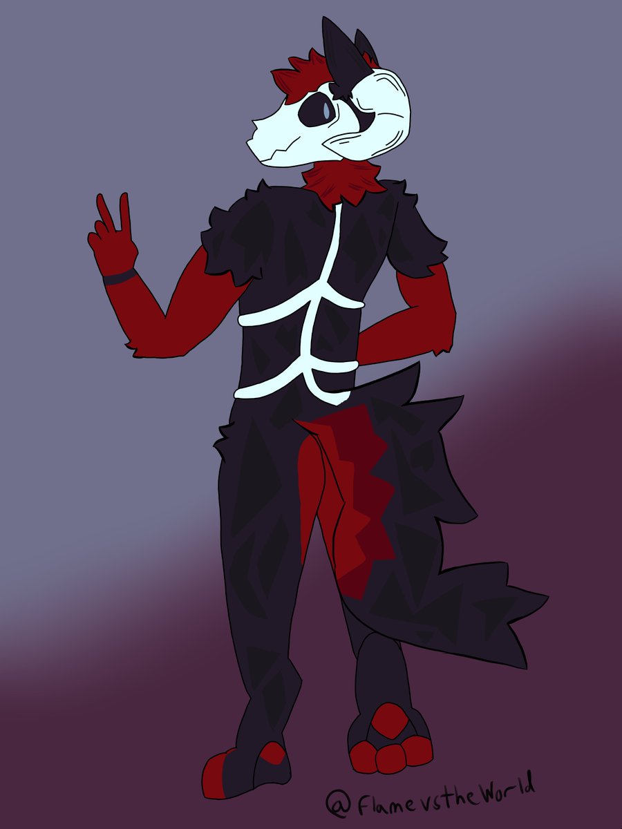 flamethefawnart's tweet photo. i got to draw a skulldog for a raffle winner in my discord server! https://t.co/lIEmzZUdS0