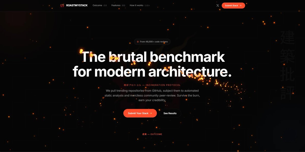 参 RoastMyStack tweet media