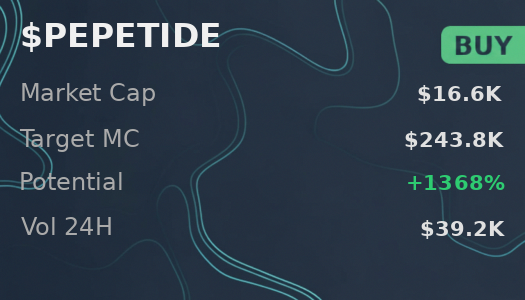 Lorveau's tweet image. $PEPETIDE 🎰 not a gamble per @iScanLive — $243.8K target, recommends buy  

 #Solana #Memecoin #Crypto #Degen #PumpFun #AlphaCalls #SolanaMemeCoin