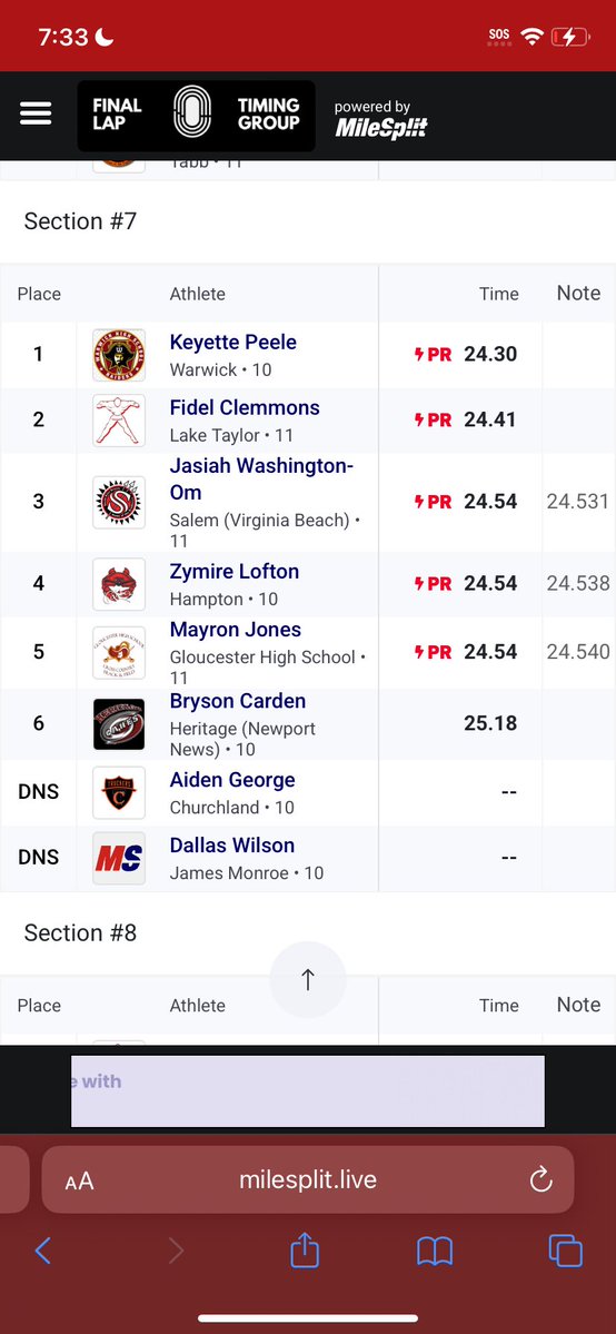 MayronJonesTnF's tweet image. Denbeigh Classic Invitational 200m Dash PR 24.5 2nd one of the year #recruit #Sports #college #track #tracknfield