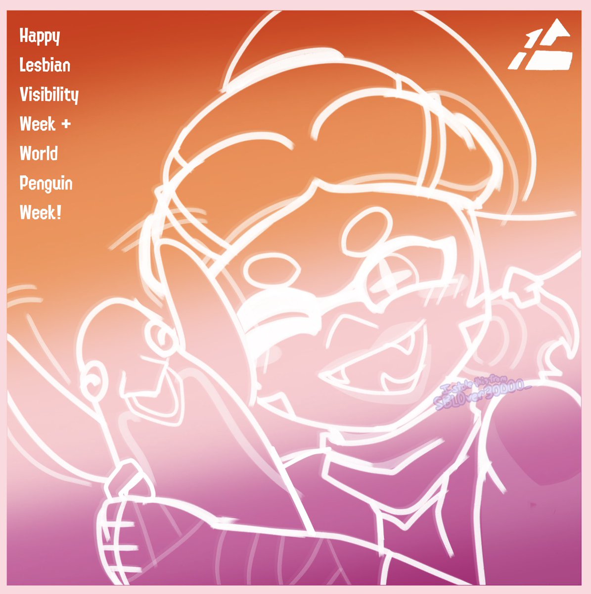 SBL0ver30000_'s tweet photo. HAPPY NIA ADELIE WEEK EVERYONE (lesbian visibility week + world penguin day)
#SplatoonOC #SplatoonOutTheWater #Splatoon #OC #OriginalCharacter https://t.co/YuH1gPH1kl