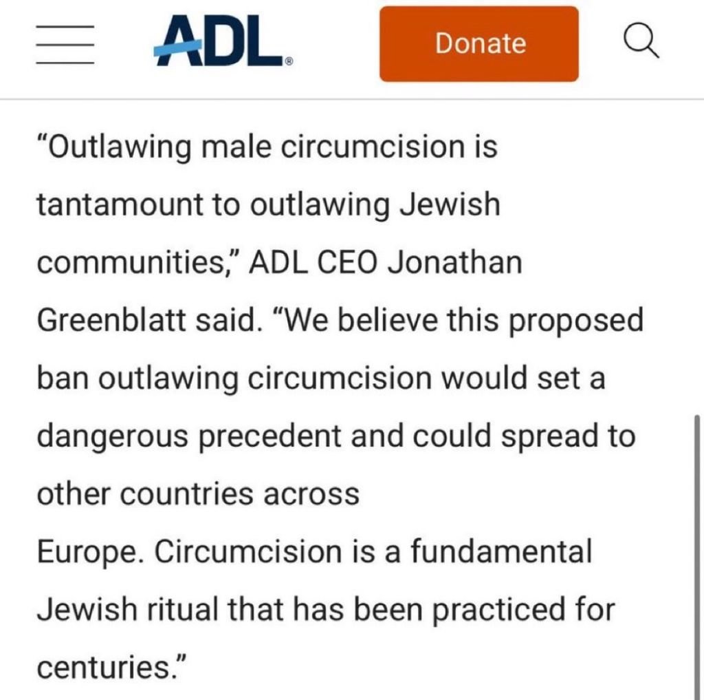 Outlaw circumcision, outlaw Jewish child molesting.
