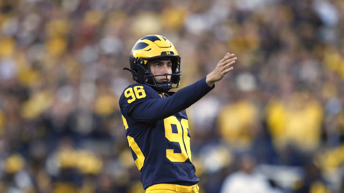 GiantsNationPod's tweet image. Giants have signed Michigan Kicker Dominic Zvada as an UDFA

Zvada is 11/13 84.6% on 50+ yarders, 9/10 last 2 seasons.