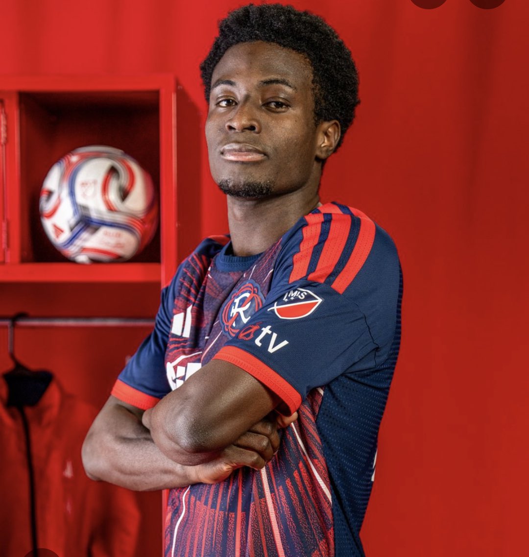 interfcchicago's tweet photo. OUR MAN Brooklyn Raines in the first XI for the New England Revolution vs Messi, Suarez &amp; Company! Show em’ where you’re from Brooklyn!

#INTER https://t.co/9nbupwLsjT