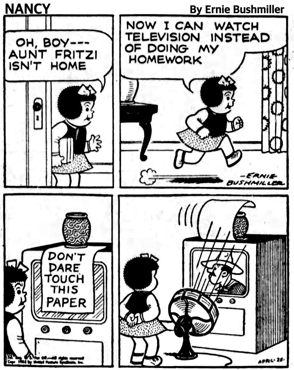 Nancy Comics by Ernie Bushmiller tweet media