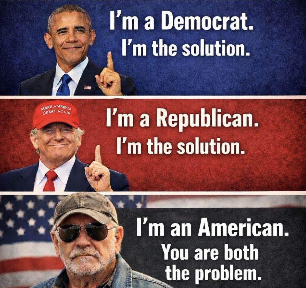 This is where I’m at. 

Dem. GOP. Different wings same bird. 

Who agrees?