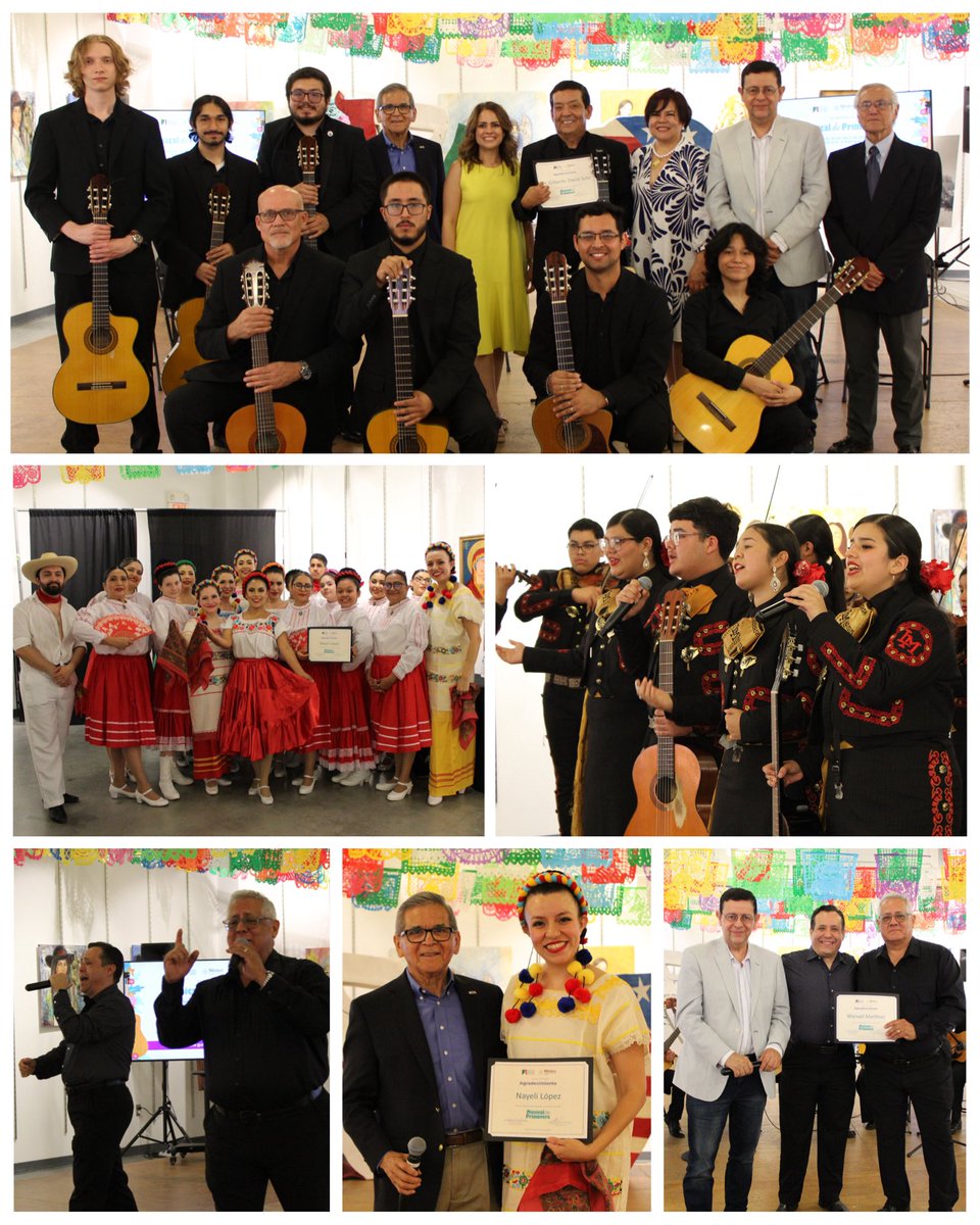 consulmexlaredo's tweet photo. En ambiente festivo y cultural, en colaboración con #ICMLaredo realizamos el 4º Musical de Primavera con talentos de #RegiónLaredos con mariachi, danza folclórica, boleros y ensamble de guitarras en espacio que fortaleció nuestras raíces y tradiciones. @IME_SRE @DiplomaciacMX https://t.co/6hbEb8kLcZ