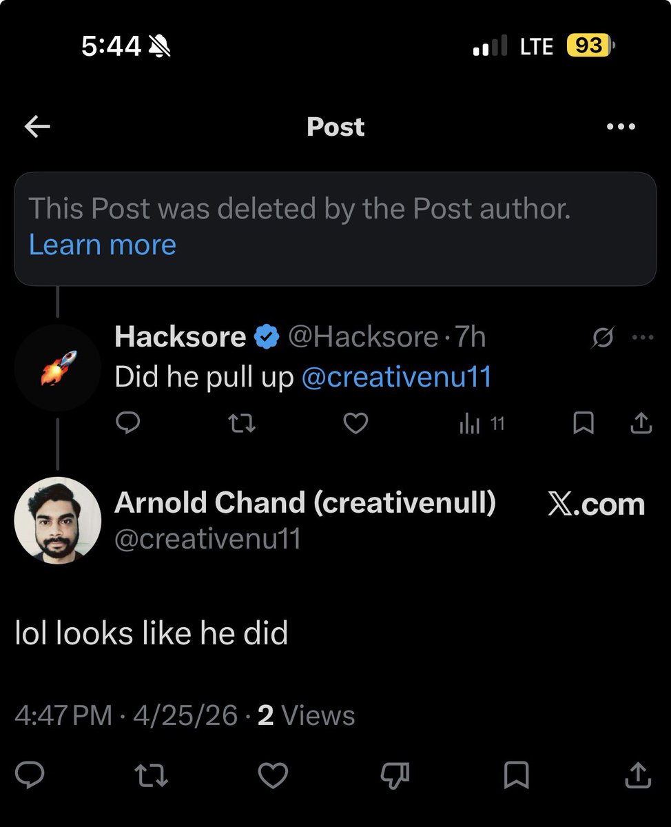 Hacksore tweet media