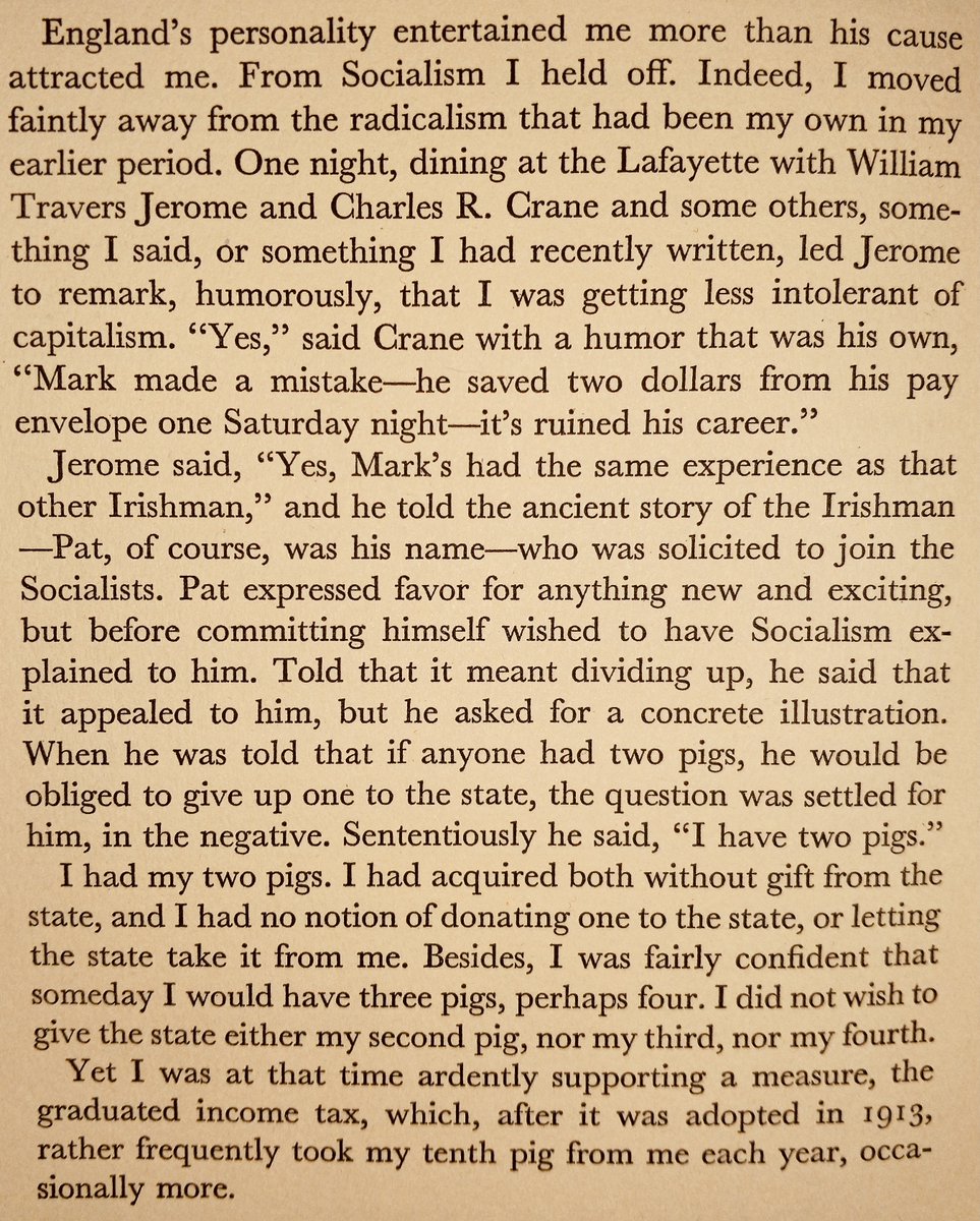 L_E_Hertel's tweet photo. @Rothmus A page from the autobiography of Mark Sullivan ~ 
"The Education of an American." Published in 1938. 
He paid for his mistake, but so has every other American ever since. https://t.co/B7g1HEcCjF