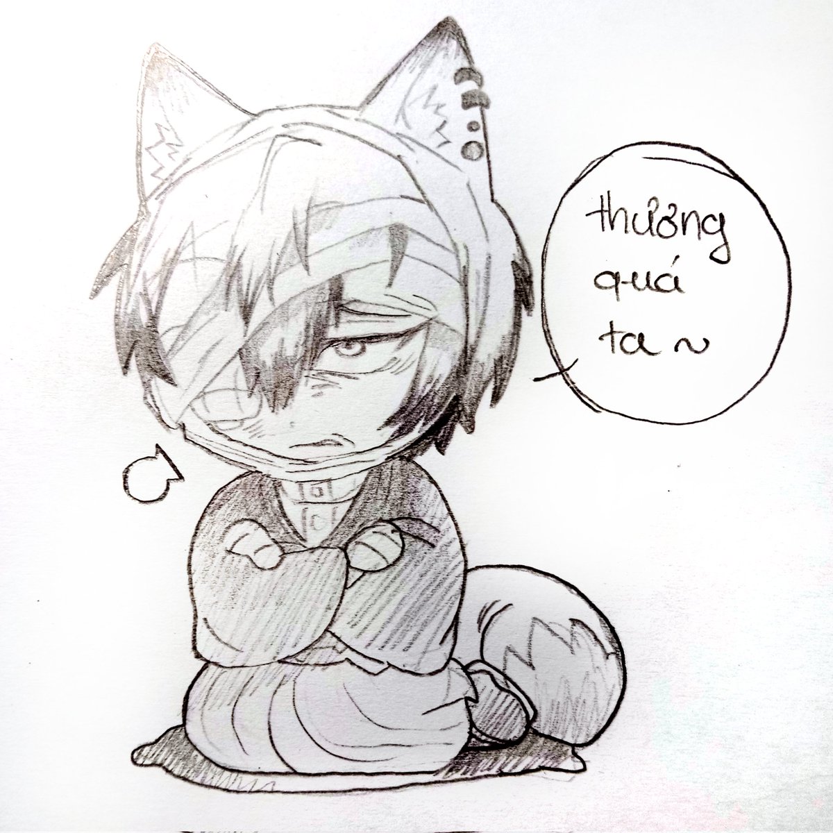 Nhìn muốn yêu ghê ha, Dạo gần đây thích thích quá nên dành cả mấy tiếng đồng hồ để vẽ luôn ý, hi hi.😭😍 #呪術廻戦 #JujutsuKaisen