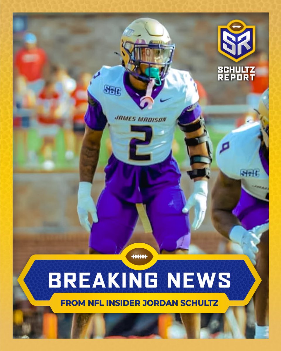 Schultz_Report's tweet image. Source: #Cardinals are signing James Madison CB Elijah Culp.