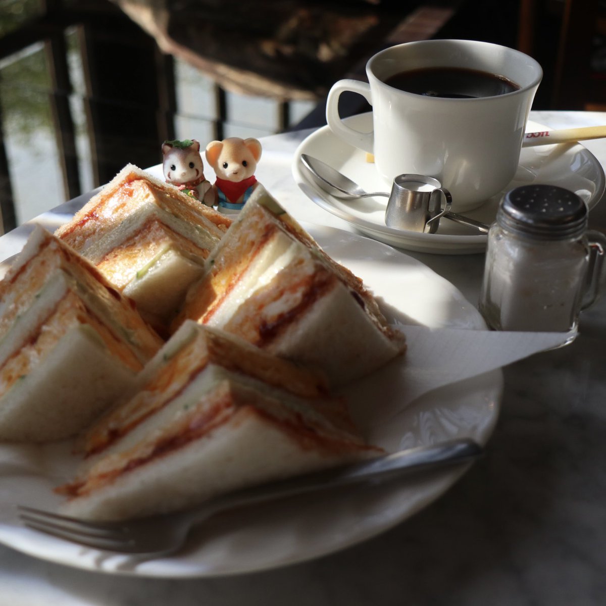 焼きたてふわふわのたまごサンド꒰･･ﾐ꒱