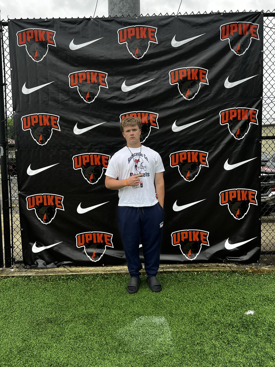 Bussell29's tweet photo. Thank you to @CoachMikeHarris for the amazing day today at @UPIKEFOOTBALL spring game visit met some great people and had some great conversations 
@coachlarkey11 
@jd_hamilton55 
@joshmartin49 
@KYFUTURESTARS 
@matt_burkhart https://t.co/tU5A579OQs