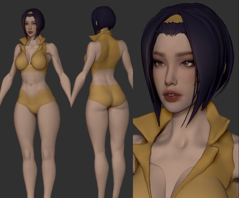 Nesivart's tweet photo. I'm back LIVE! blocked in some of the body yesterday and some slight updates to the face! Link to the stream is in the thread below 🧵⬇️⬇️⬇️ https://t.co/9bNTZ90zAL