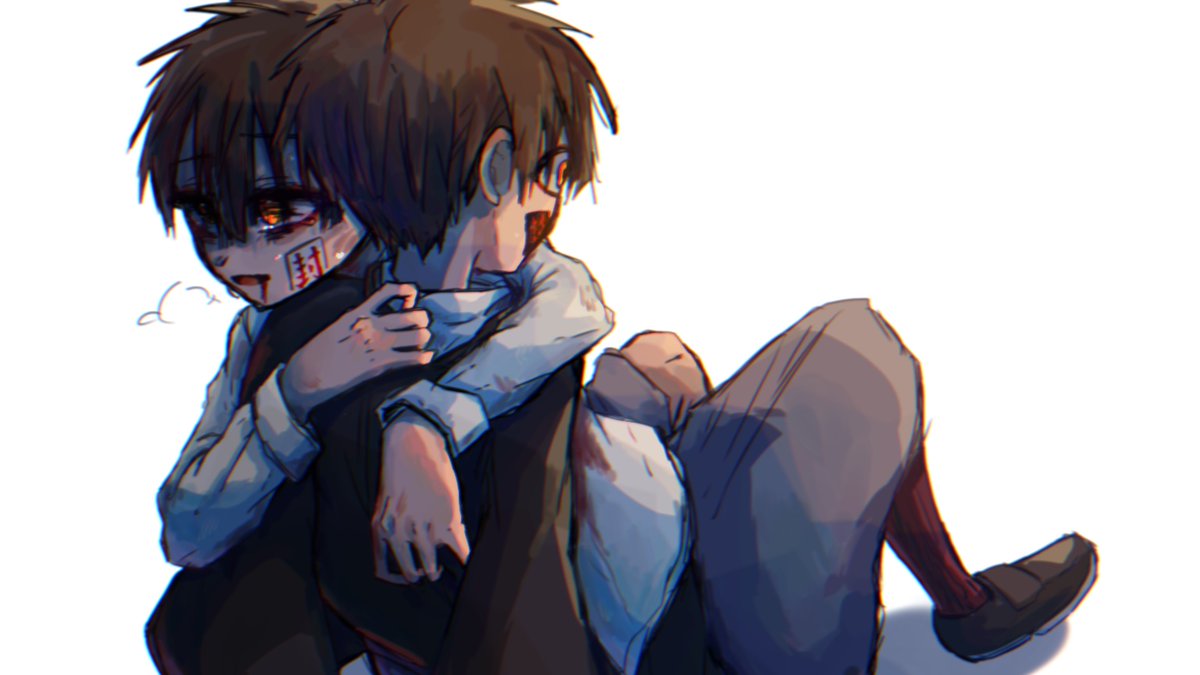 Aoiuto_0605's tweet photo. つかあまイラスト！25日間に合わず……
つかさが色々改変させた結果、花子くんがつかさを庇って消滅するendに……みたいなイラストです。
AがBを助けるために身を呈して何かして、それのせいで全てが狂っていく……みたいなシチュエーションが好きなので…。
#地縛少年花子くん https://t.co/e6KgG24twL