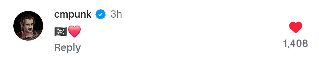 Punklee4ever's tweet image. Punk's comment on Kairi's IG post
#CMPunk #KairiSane #WeWantKairi